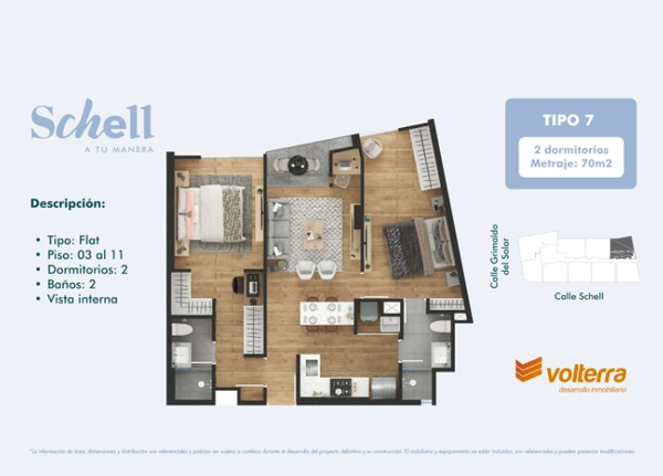 Minimalist 2BR in Miraflores