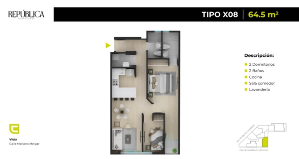 Authentic 1 BR in Miraflores