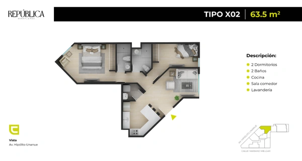Authentic 1 BR in Miraflores