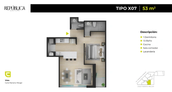 Authentic 1 BR in Miraflores